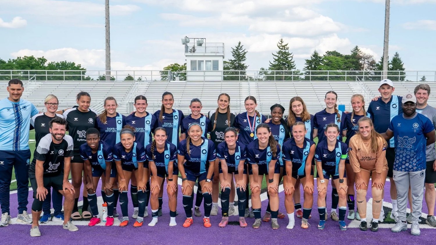 AFC Ann Arbor women’s players and staff.