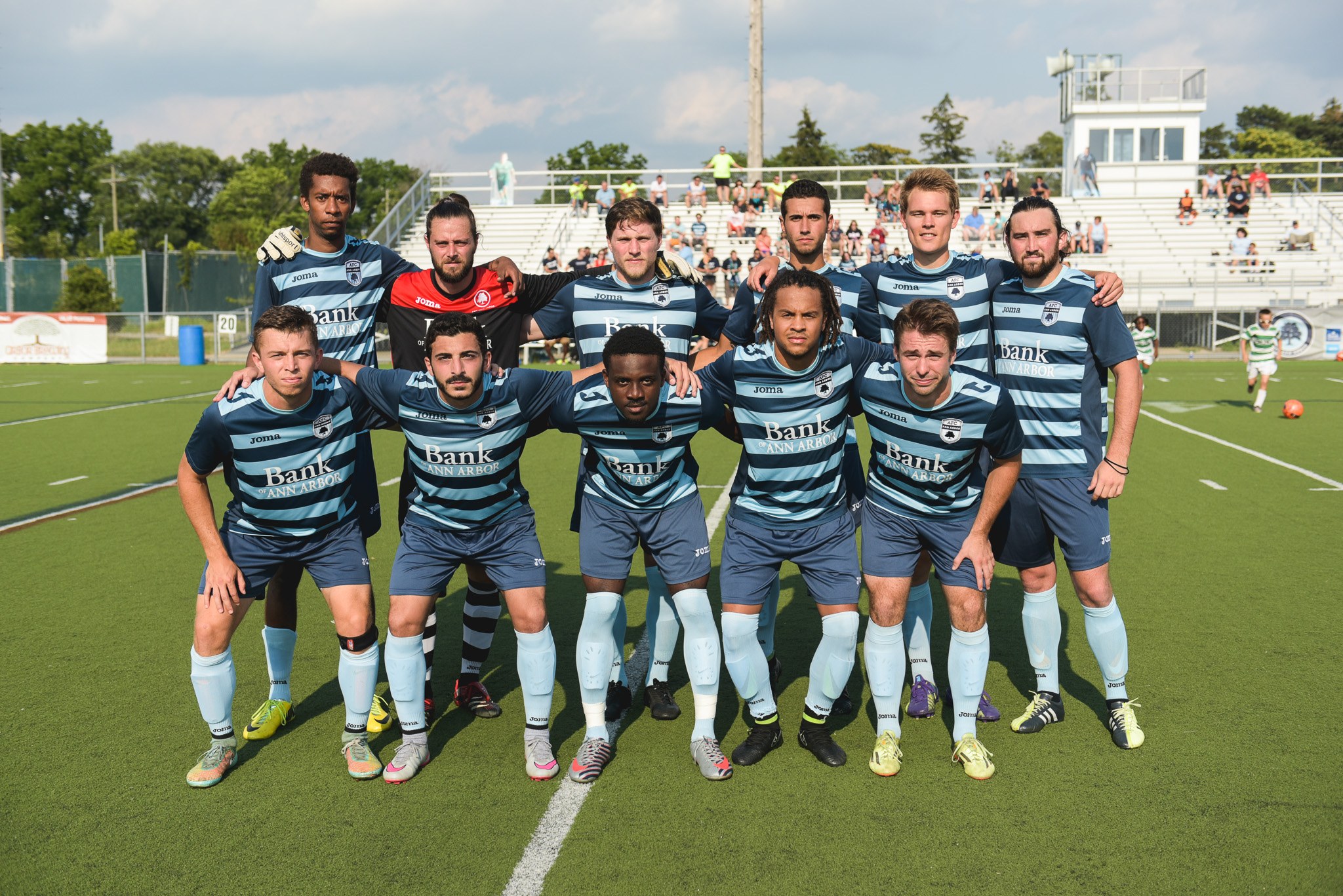 Our men’s starting XI before facing RWB Adria on July 25, 2015.
