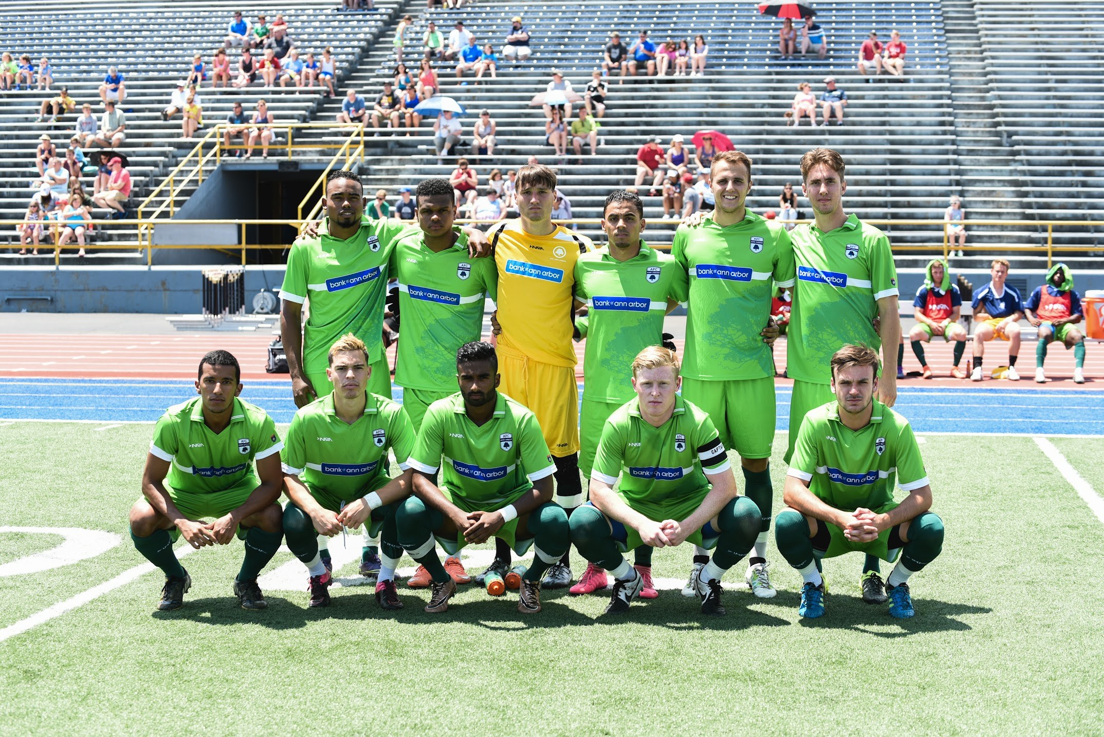 Our men’s starting XI before facing Dayton Dynamo on June 12, 2016.