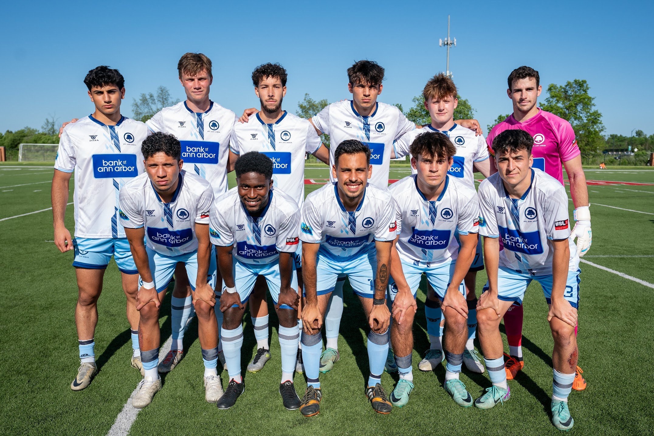 Our men’s starting XI before facing Kalamazoo FC on May 22, 2024.