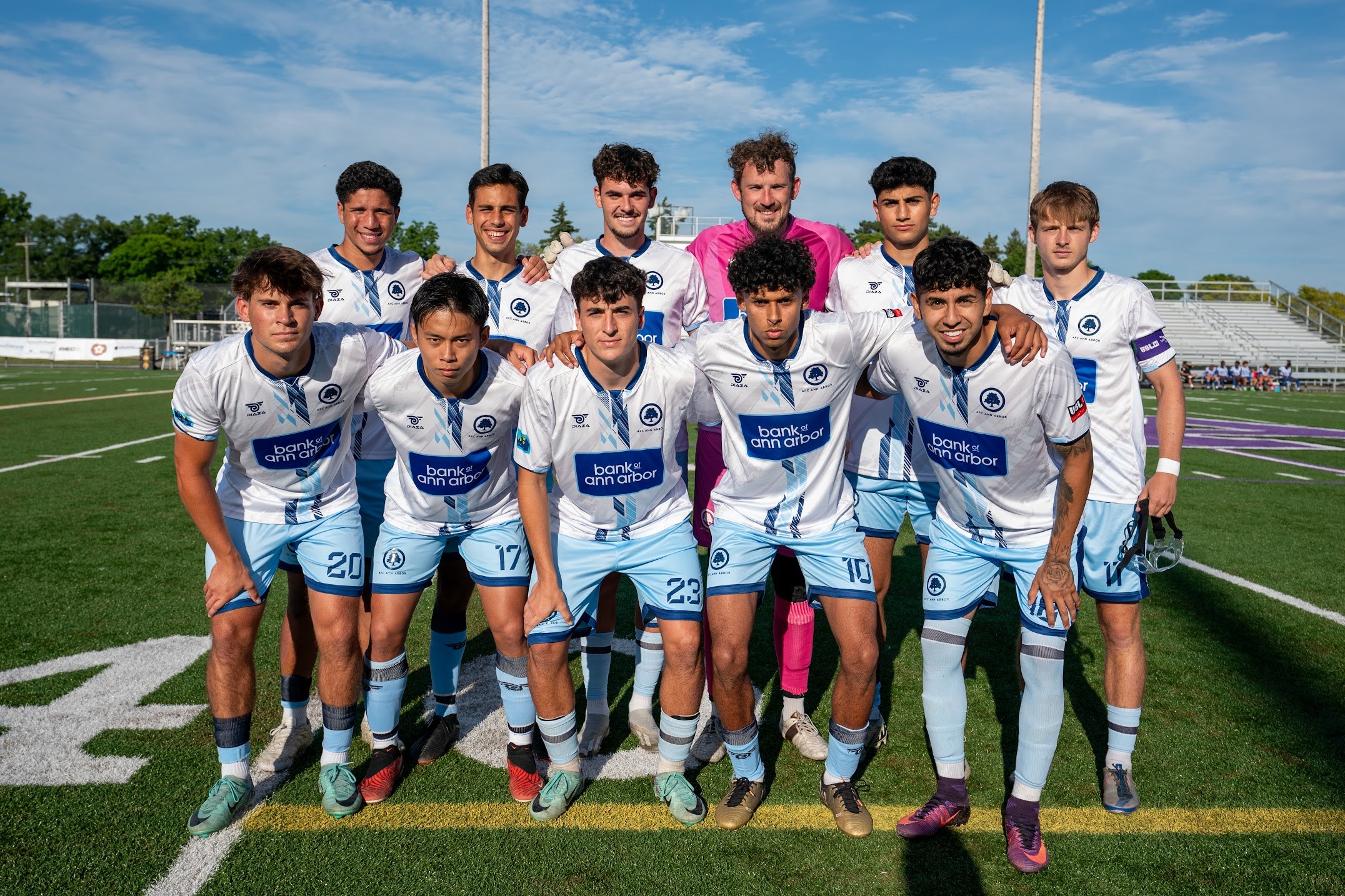 Our men’s starting XI before facing Midwest United on June 15, 2024.