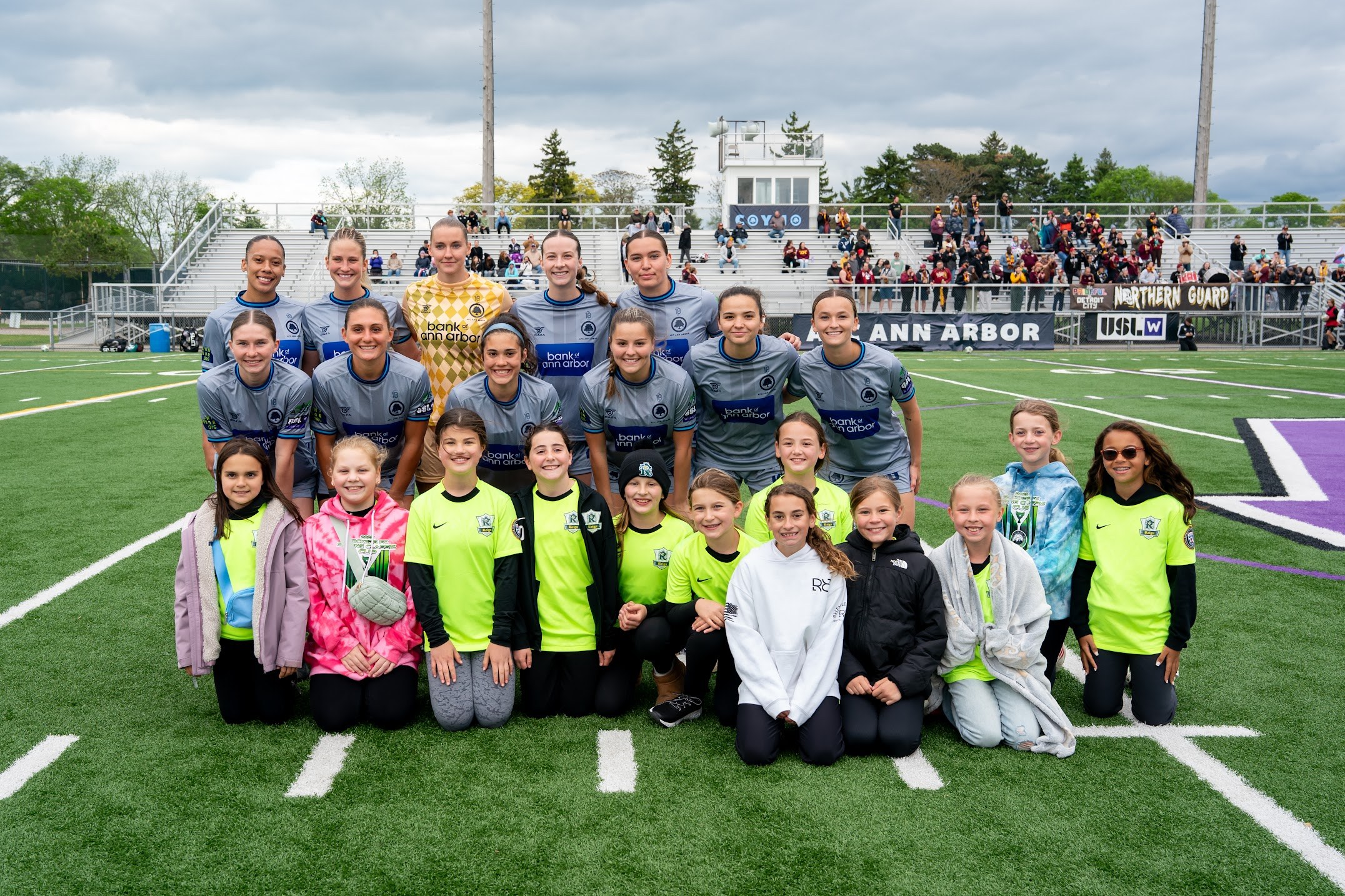 Our women’s starting XI before facing Detroit City FC on May 17, 2025.
