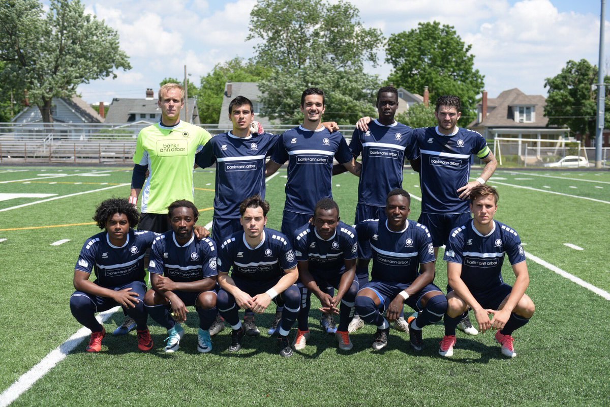 Starting XI photo from AFC Ann Arbor men versus FC Columbus (2018-06-03).