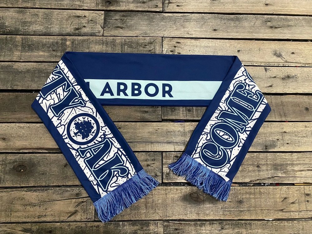 AFC Ann Arbor scarf, reverse.